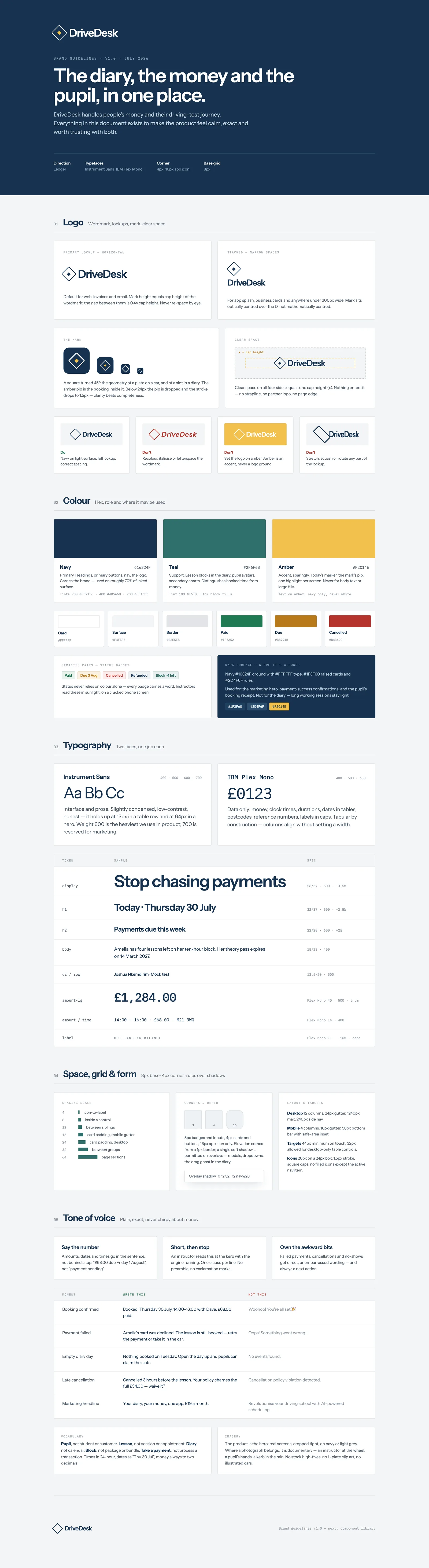 DriveDesk — Brand guidelines